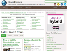 Tablet Screenshot of globalissues.org